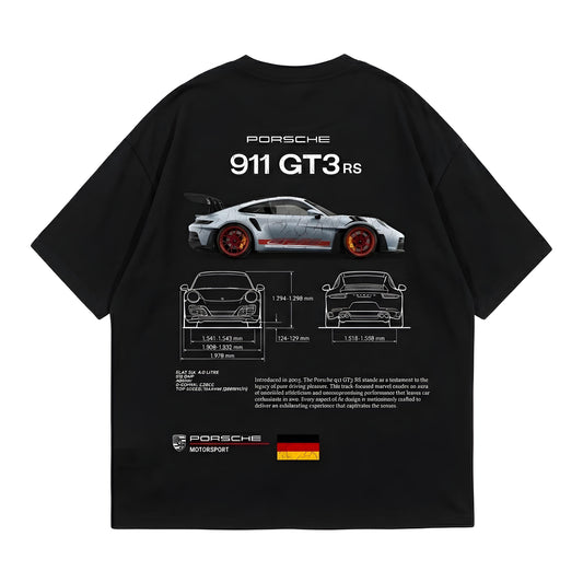 Porsche Motorsport GT3 RS Blueprint Series Streetwear T-Shirt