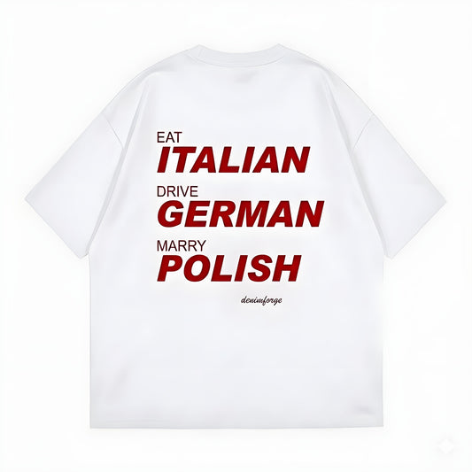 The Global Lifestyle Collection by DenimForge - White Graphic Tee