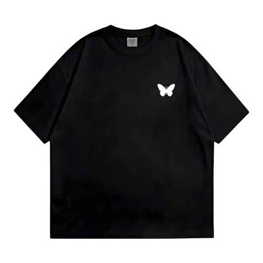The Flutter Tee – Aesthetic Girl Streetwear by Denim Forge